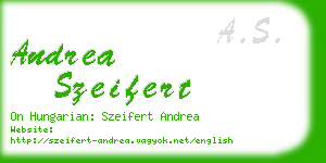 andrea szeifert business card